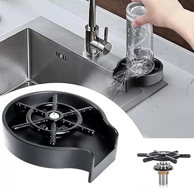 Automatic Glass Cup Washer High Pressure Bar Kitchen Milk Tea Cup Cleaner